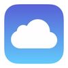 iCloud (white on blue).