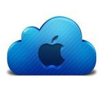 Apple on Blue iCloud