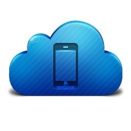 iPhone on Blue iCloud