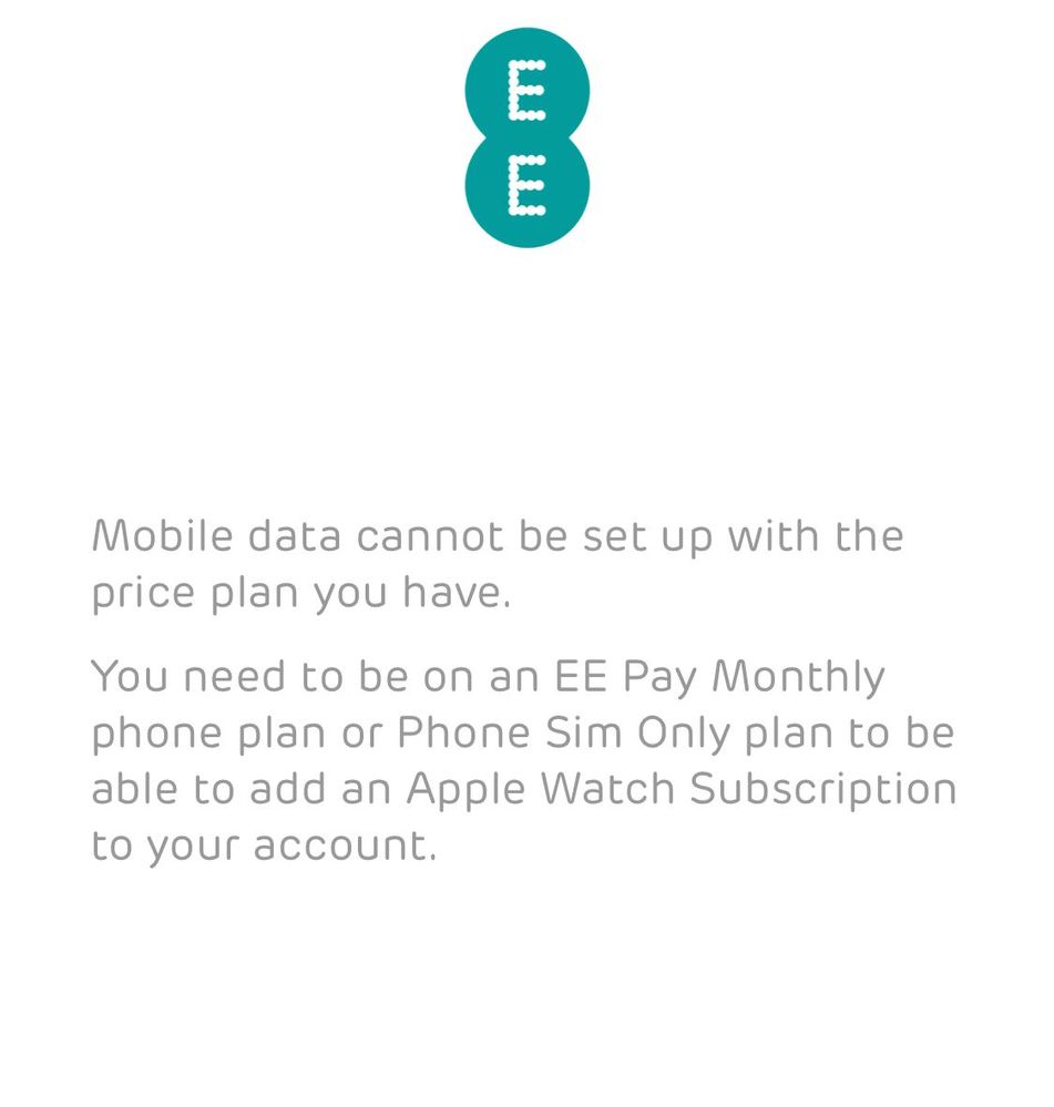 apple watch ee data plan