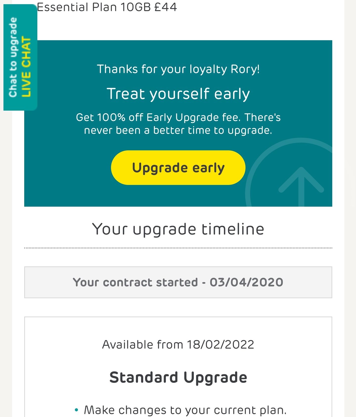 100 off early upgrade fee. Page 4 The EE Community