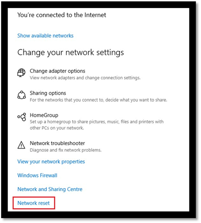 How to change your network settings