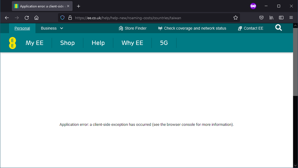 application-error-a-client-side exception-has-occurred