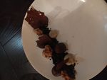 bitter manjari chocolate, pistachio frangipane, candied clementine