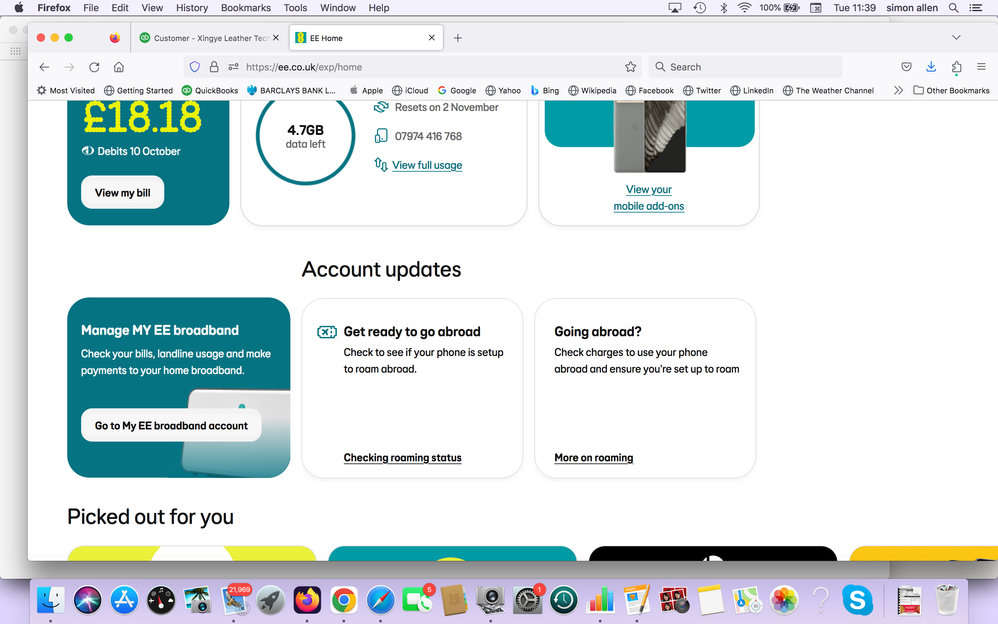 The Manage My Broadband account