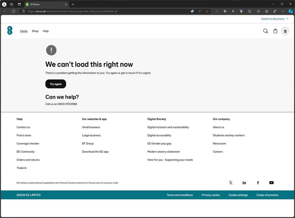 unable to login