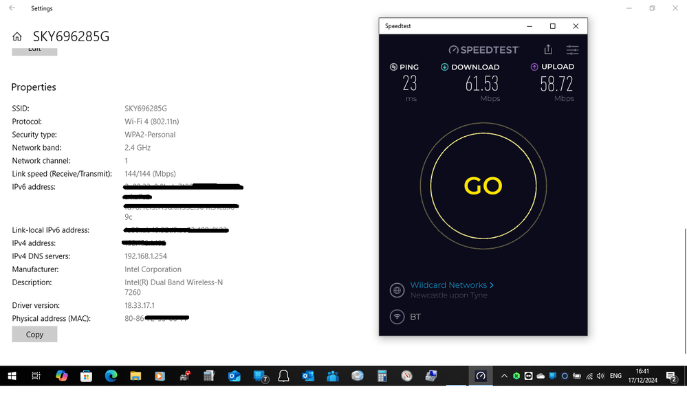 Asus laptop to EE Smarthub+ on 2.4Ghz