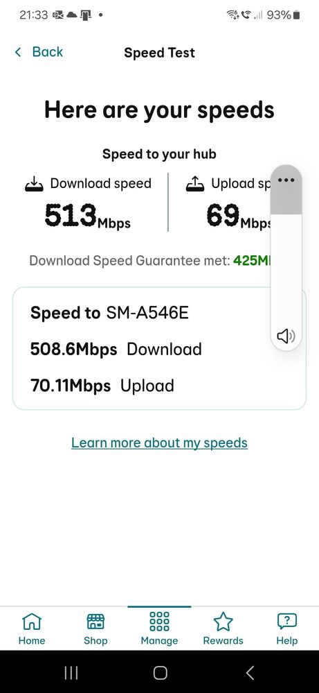 App speed test SW31B router