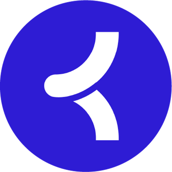 Khoros K filled white on blue.png