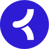 Khoros K filled white on blue.png