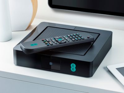 The EE TV box and remote control