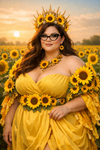 Queen of Sunflowers in golden light.png