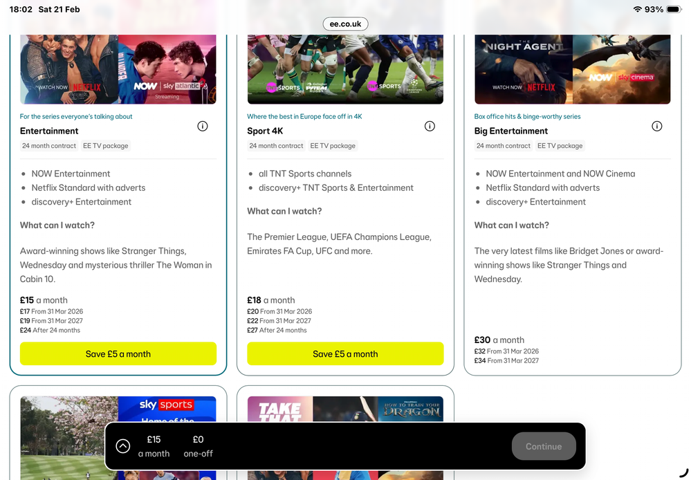 The wat it was worded it implies that you get entertainment neb selecting spork 4K. Given e have now changed the package names and wording they thought so as well