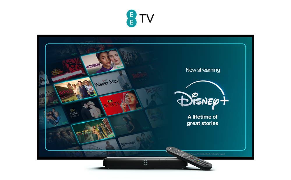 Great news – Disney+ is now available on your EE TV Box Pro and Edge