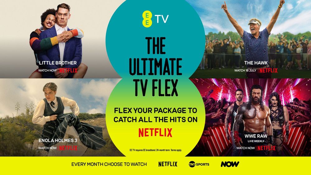 Flex your EE TV to include Netflix and catch the summer hits