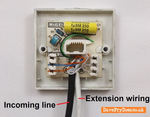 Typical wiring master to extension.