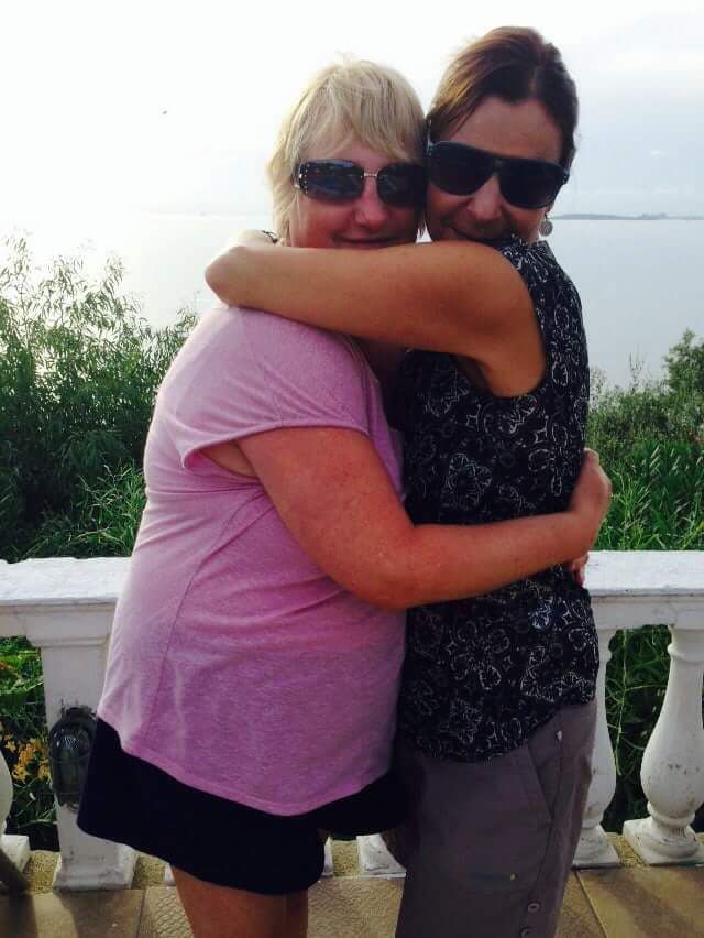 DEBBIE & ME HAVING A CUDDLE IN CORFU.jpg