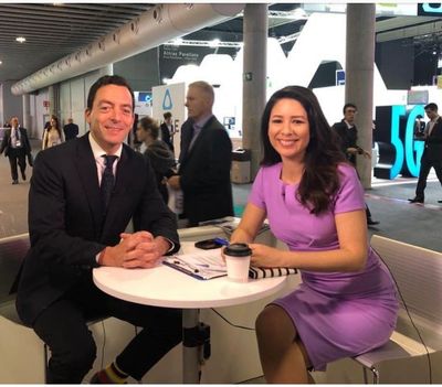 Screenshot_20190225-105209_Instagram.jpg EE's CEO Marc Allera with CNBC's Karen Tso