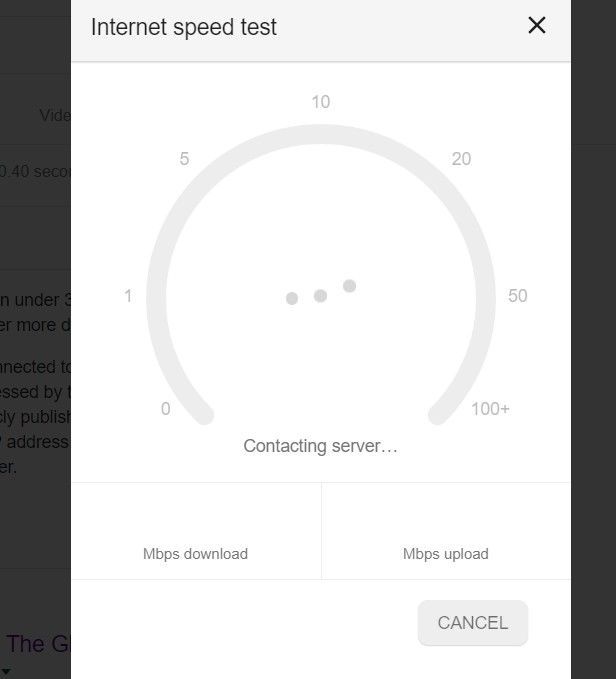speed test