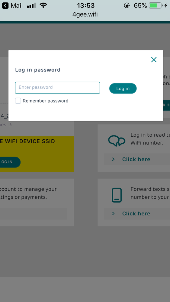 Re how to change password on EE 4GEE WiFi Mini The EE Community